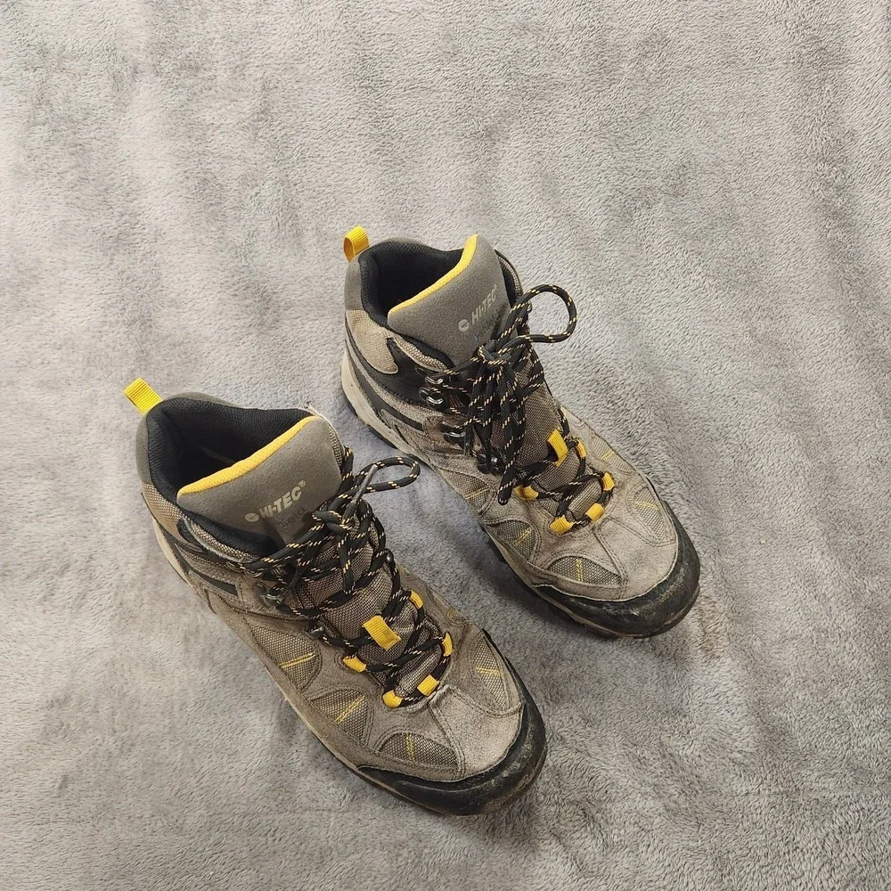 Hi-Tec Boots Mens 10.5 Gray Altitude Lite Waterproof Hiking Hi Tec Gorpcore - Picture 7 of 11